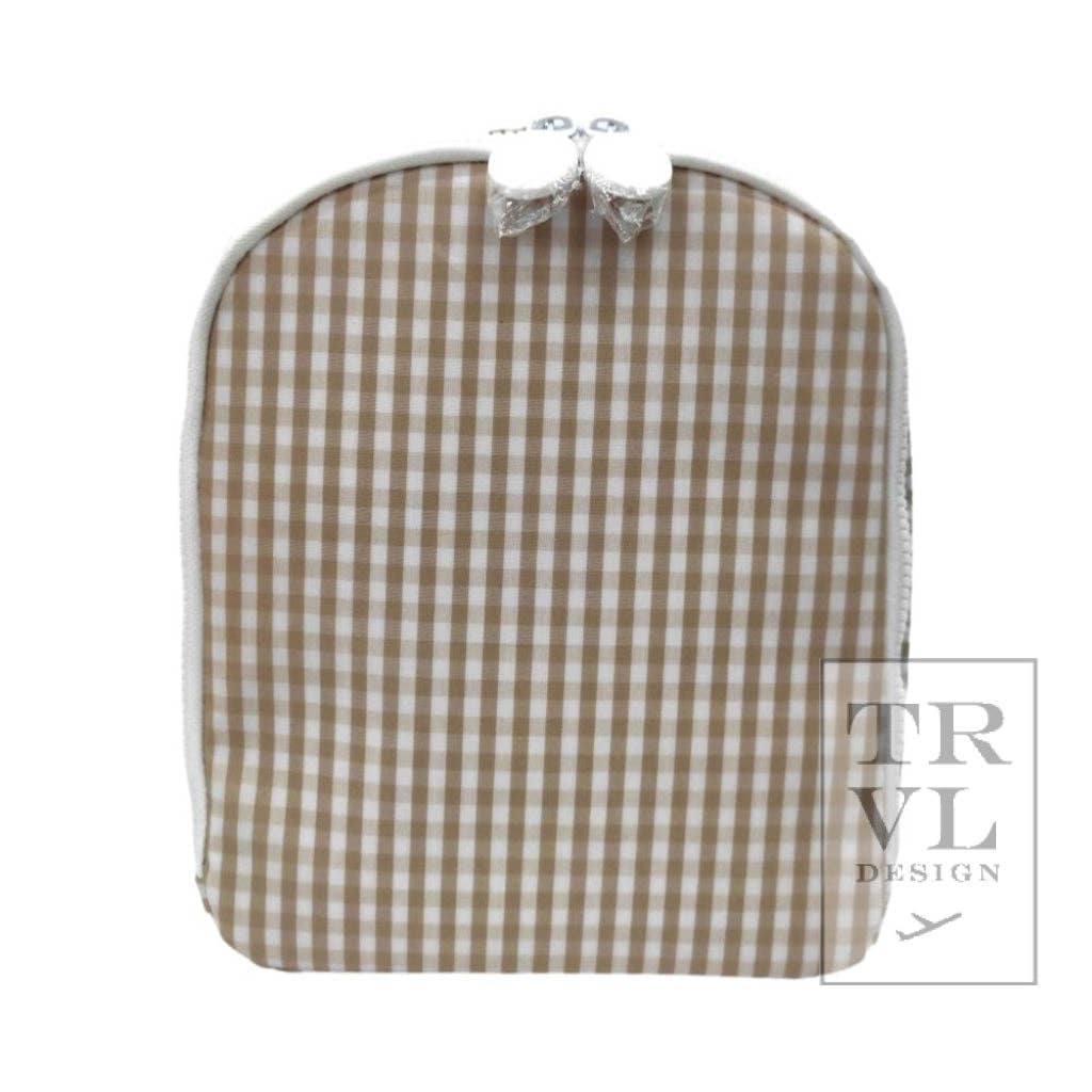 Bring It Lunch Bag - Gingham Khaki - Premium  from TRVL Design - Just $42.95! Shop now at Pat's Monograms