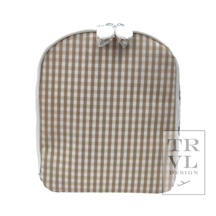 Bring It Lunch Bag - Gingham Khaki - Premium  from TRVL Design - Just $42.95! Shop now at Pat's Monograms