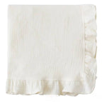 Muslin Ruffle Blanket - Baby Gift, Shower Gift, Newborn — Zsa Zsa & LoLLi Baby Accessories