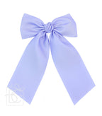 Matte Satin Longtail Hair Bow with Euro Knot — Beyond Creations, LLC Hairbows