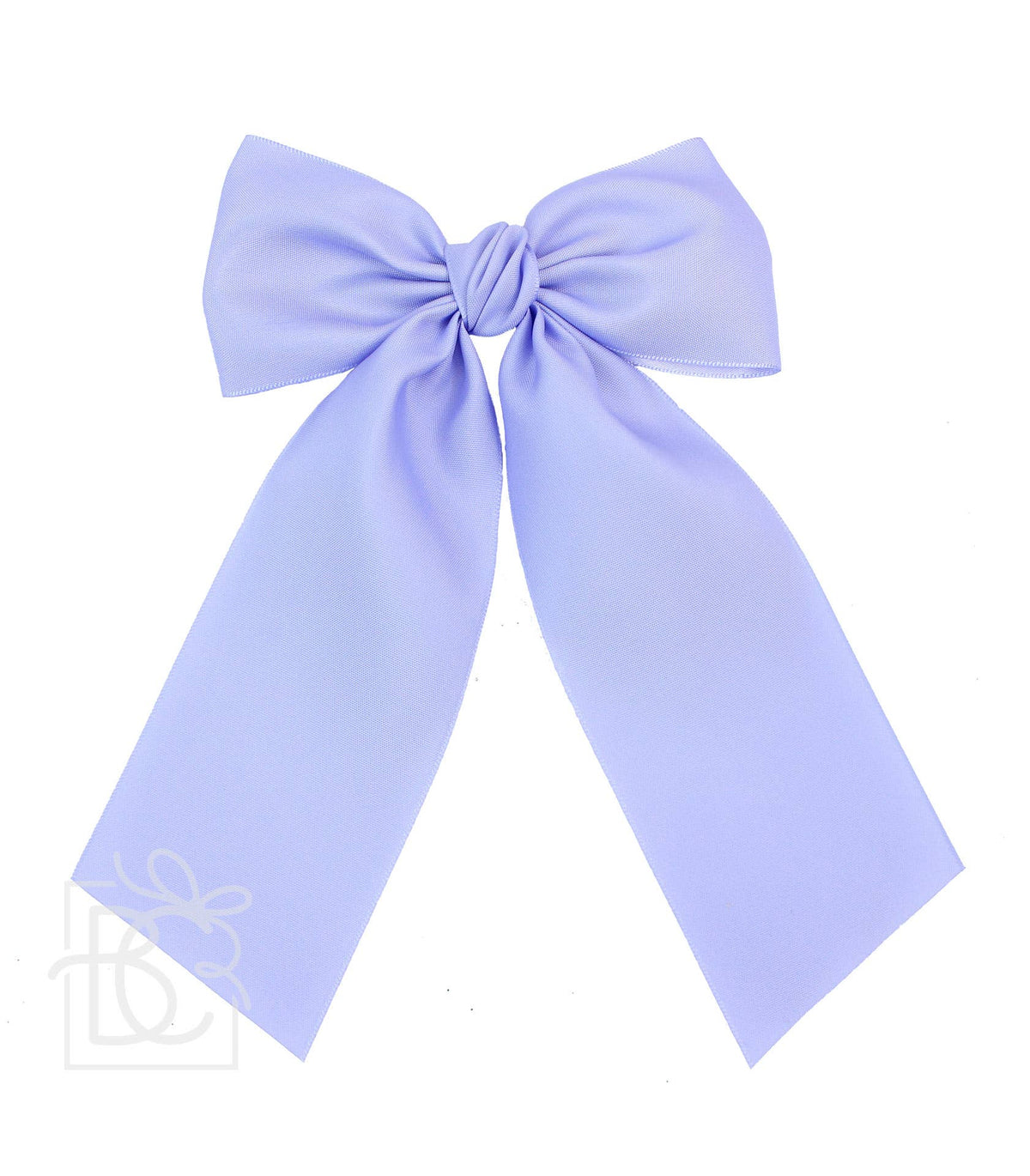 Matte Satin Longtail Hair Bow with Euro Knot — Beyond Creations, LLC Hairbows