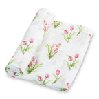 Tulip Garden Baby Swaddle Blanket — LollyBanks