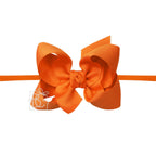 1/4" PANTYHOSE HEADBAND W/SIGNATURE GROSGRAIN BOW — Beyond Creations, LLC Baby Accessories
