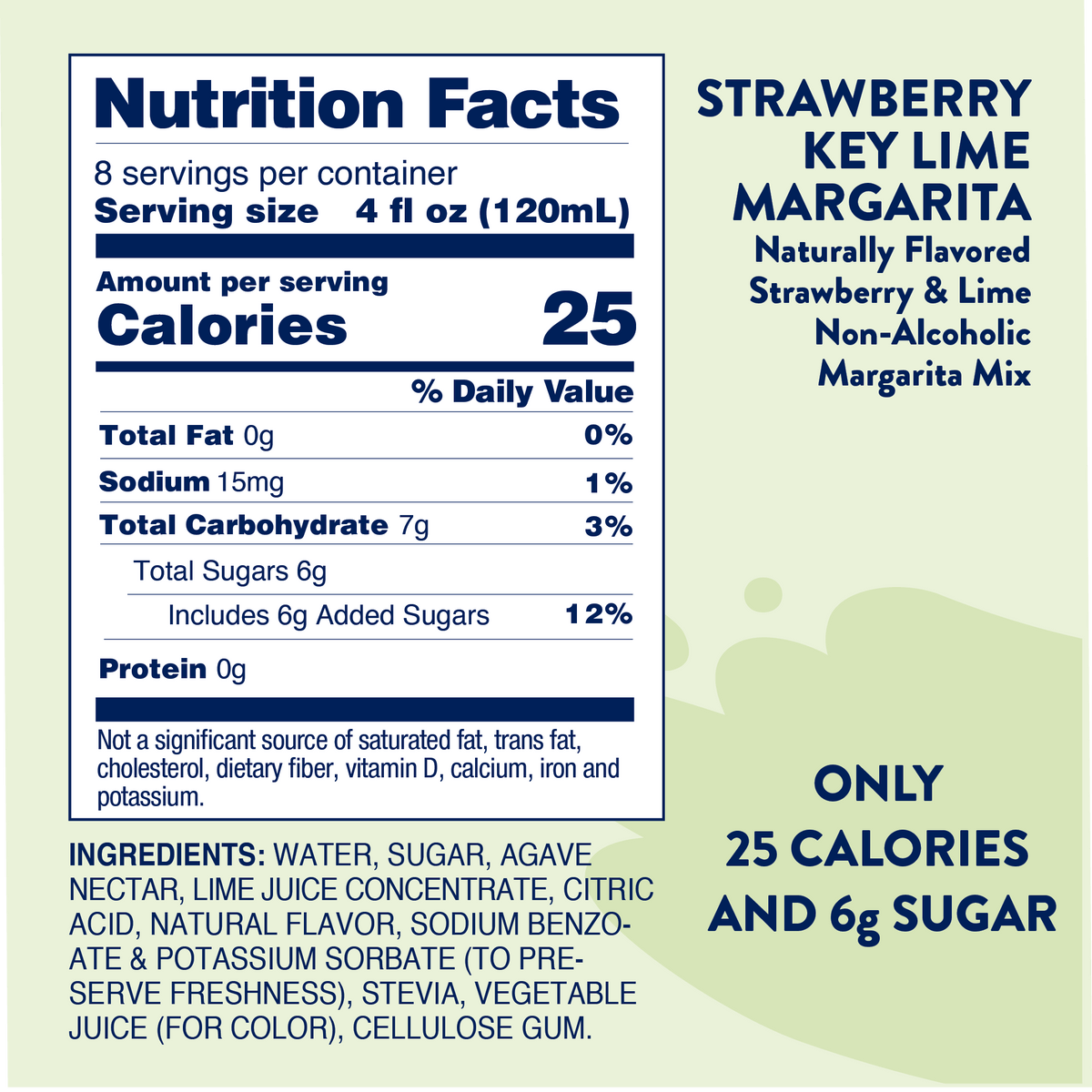 Natural Strawberry Key Lime Margarita - Mixer — Jordan's Skinny Mixes drink mix
