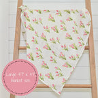 Tulip Garden Baby Swaddle Blanket — LollyBanks