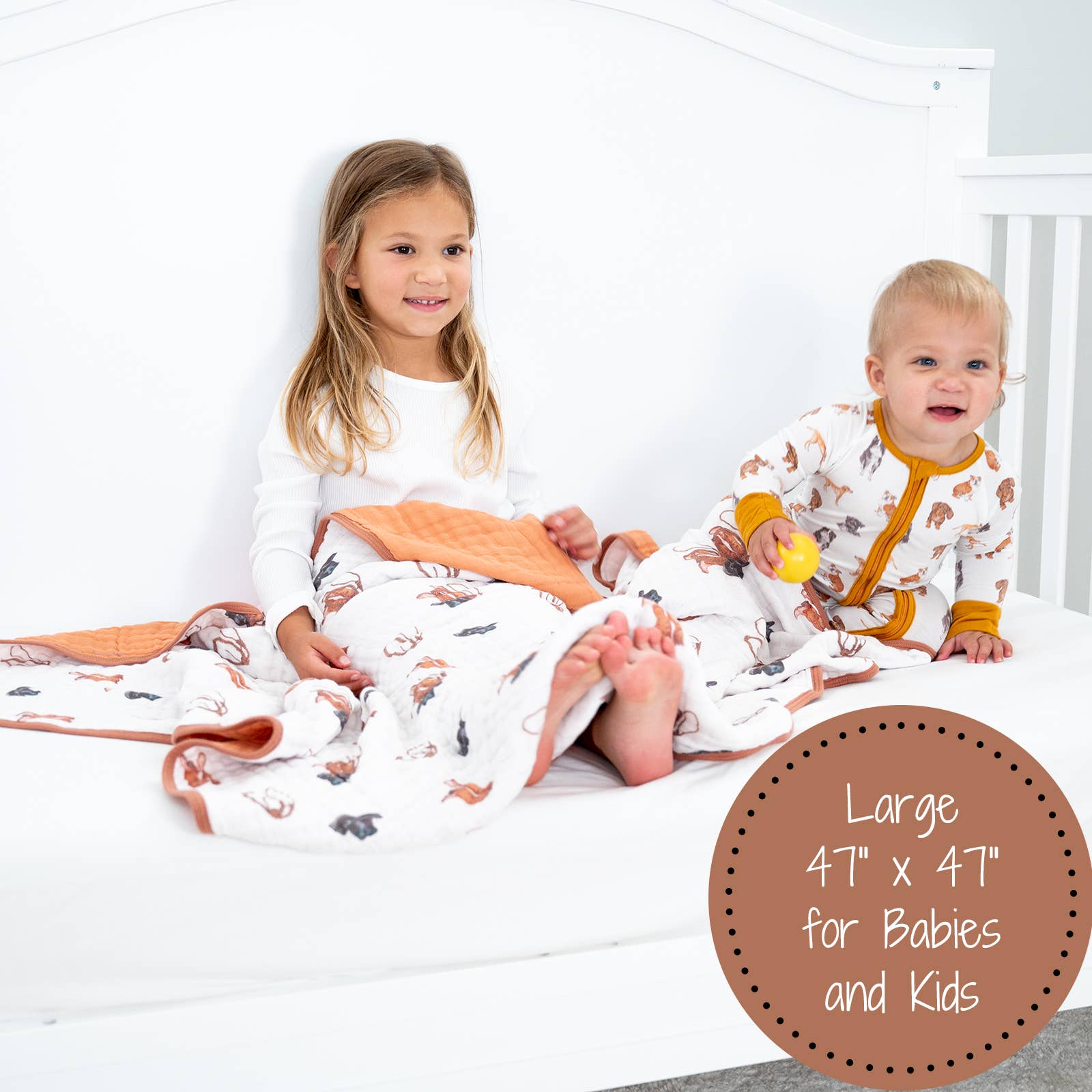 Muslin Quilt Baby & Kids Blanket Better in Boots - Premium Baby Blanket from LollyBanks - Just $29.95! Shop now at Pat's Monograms