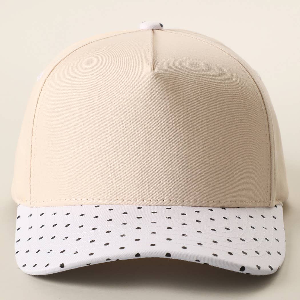 SMALL POLKA DOT Brim Two-Tone Trucker Hat — Fashion City