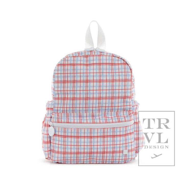 Mini Backer - Classic Plaid Red Backpack - Premium Backpack from TRVL Design - Just $48.95! Shop now at Pat's Monograms
