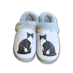 Black & White Cat Snuggs Slipper — E&S Pets Slippers