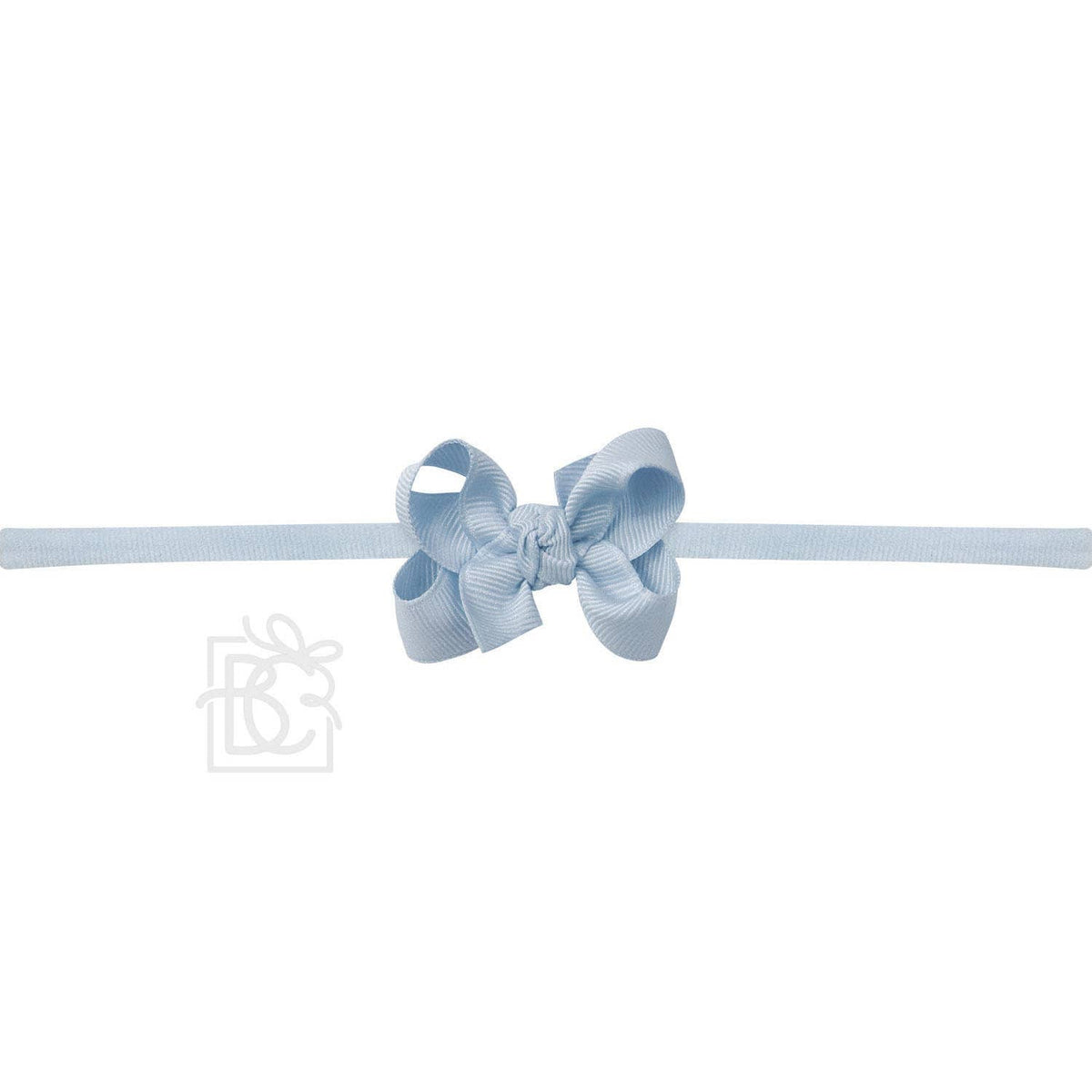 1/4" PANTYHOSE HEADBAND W/SIGNATURE GROSGRAIN BOW — Beyond Creations, LLC Baby Accessories