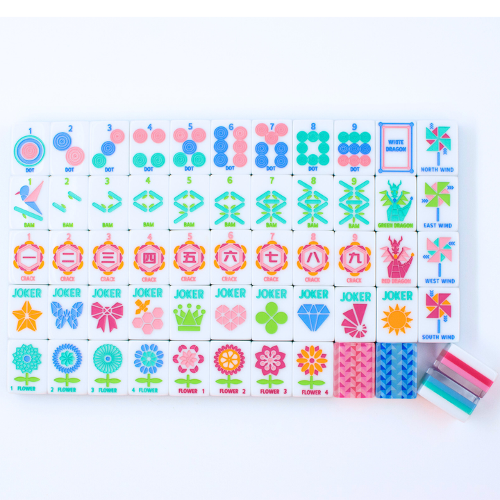 Crystal Prism Blue | Mahjong with Bold Angles and Vibrant Vibes - Premium Mahjong from My Fair Mahjong - Just $365! Shop now at Pat's Monograms