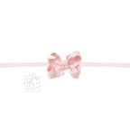 1/4" PANTYHOSE HEADBAND W/SIGNATURE GROSGRAIN BOW — Beyond Creations, LLC Baby Accessories