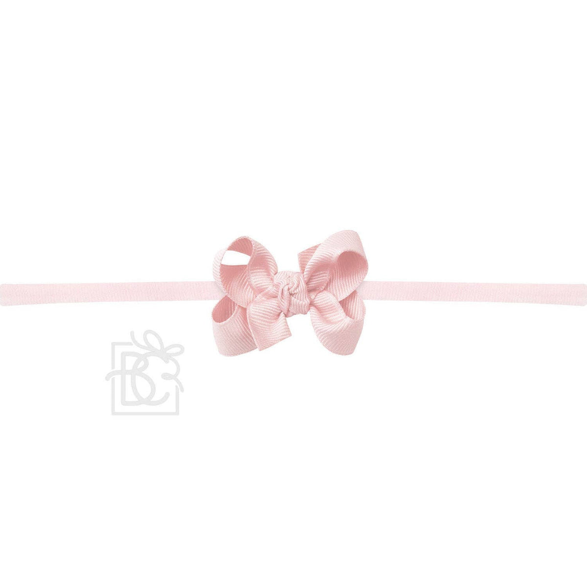 1/4" PANTYHOSE HEADBAND W/SIGNATURE GROSGRAIN BOW — Beyond Creations, LLC Baby Accessories