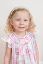 Rose Floral Print Bishop Dress — Lil Cactus Baby & Toddler Dresses