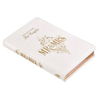 Mr. & Mrs. 366 Devotions for Couples White Faux Leather Devo — Christian Art Gifts Books and Devotionals