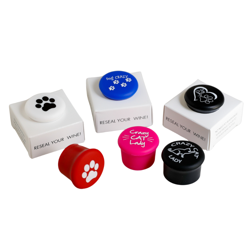 Paws & Pour Wine Stoppers - Premium wine accessories from CapaBunga® - Just $6.25! Shop now at Pat's Monograms