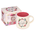 Sister Ceramic Coffee Mug with Clay Dipped Base - Ecclesiast — Christian Art Gifts gift item
