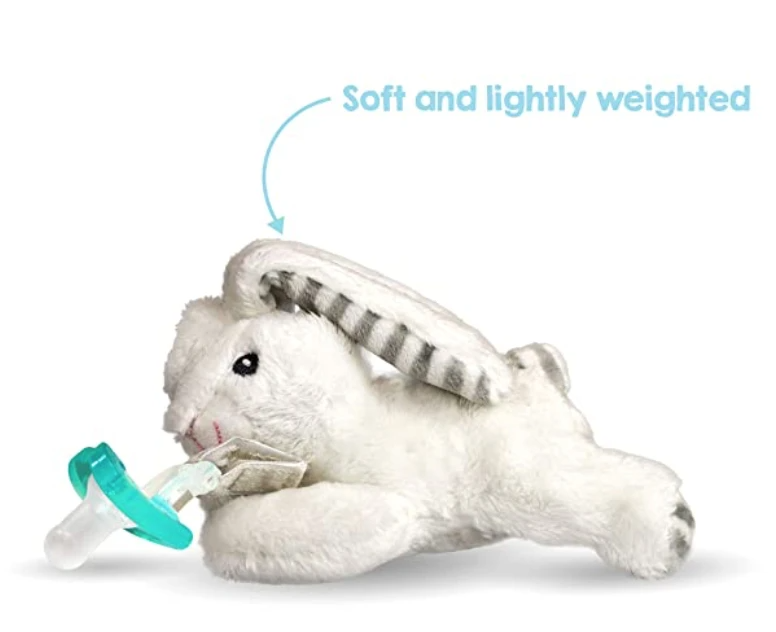 RaZbuddy Coco Bunny Paci/Teether Holder - Premium Baby Soothers from RaZbaby - Just $13.99! Shop now at Pat's Monograms