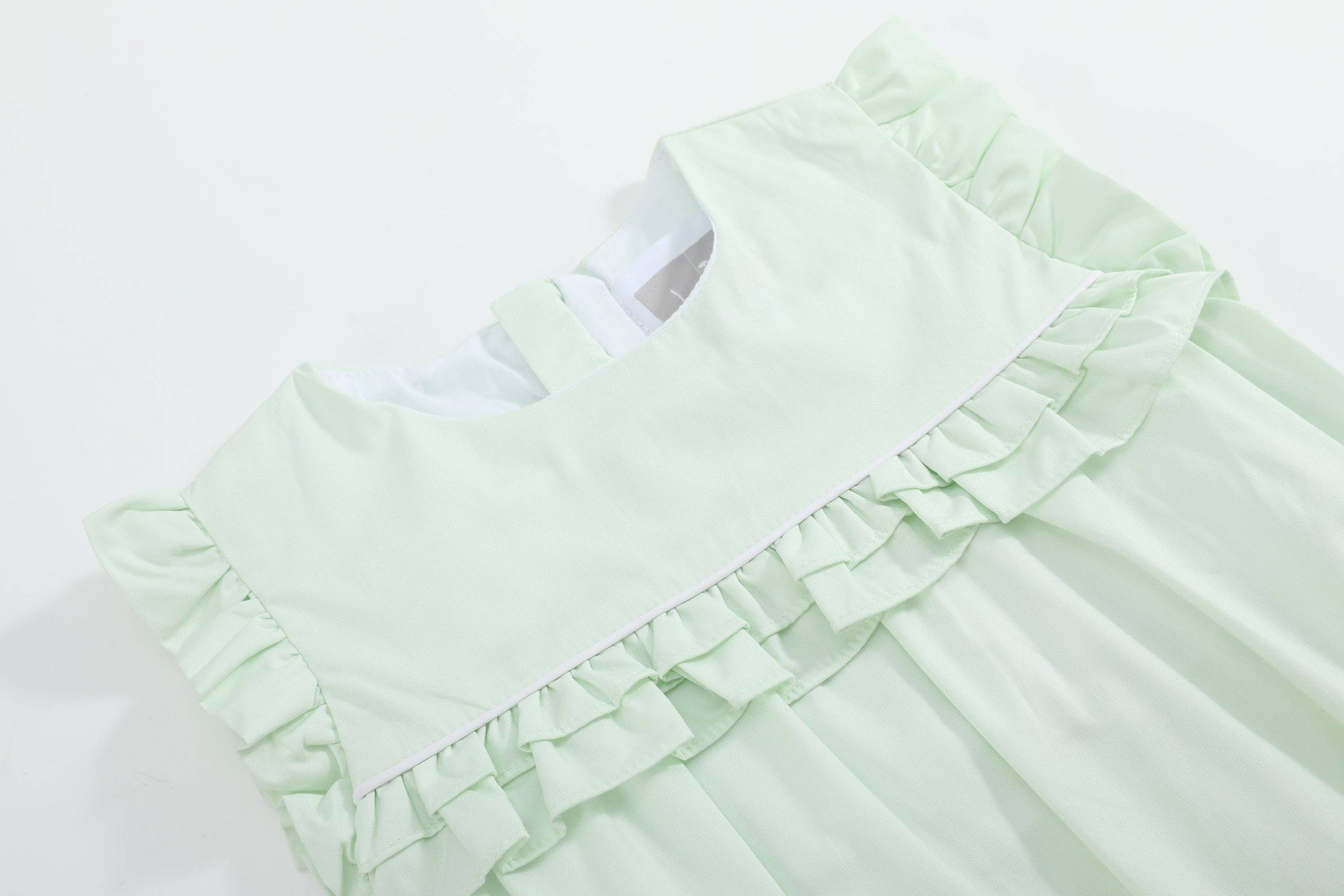 Mint Green Ruffle Jumper Romper - Premium Baby & Toddler Outfits from Lil Cactus - Just $38.95! Shop now at Pat's Monograms