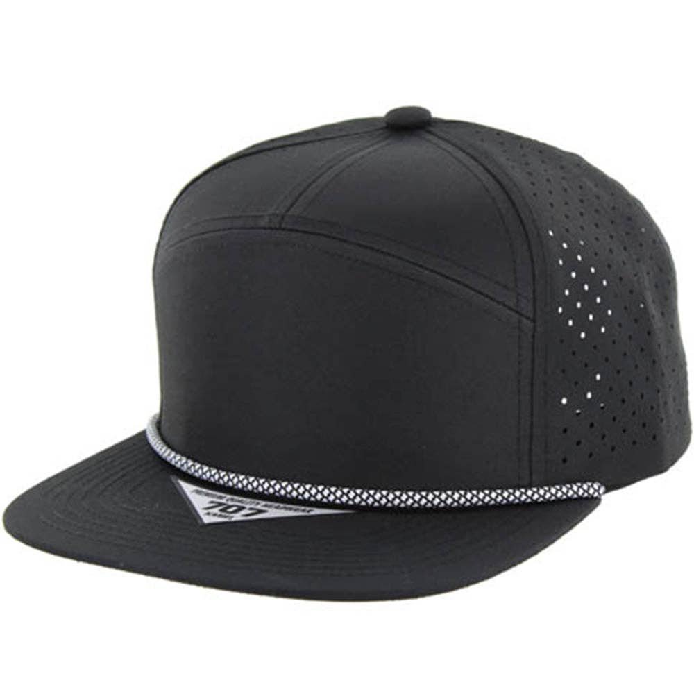 BLANK 7 PANEL HYDRO WITH ROPE SNAPBACK CAP - Premium hat from Zion Brand - Just $14! Shop now at Pat's Monograms