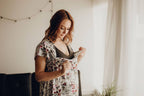 Floral Mommy Labor and Delivery/ Nursing Gown — Three Little Tots Maternity Clothing