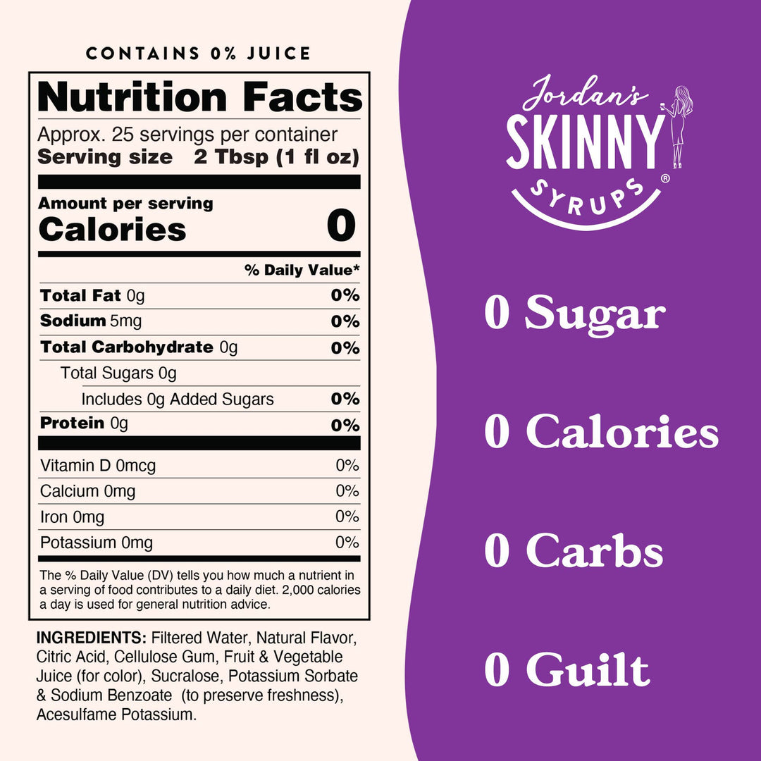 Sugar Free Blueberry Cobbler Syrup - Premium drink mix from Jordan's Skinny Mixes - Just $9.59! Shop now at Pat's Monograms