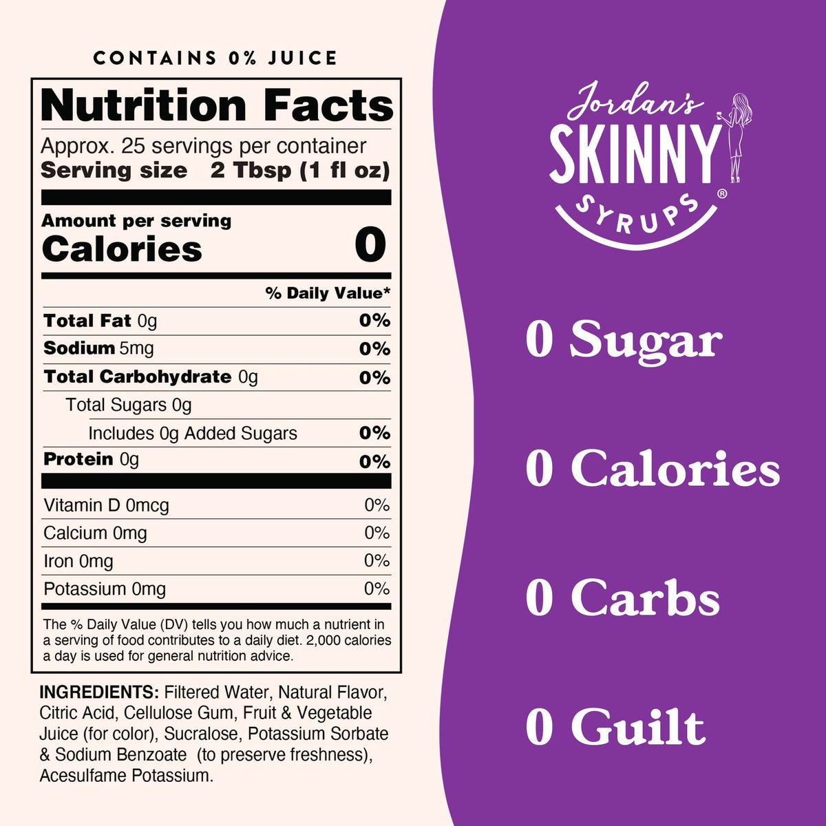 Sugar Free Blueberry Cobbler Syrup — Jordan's Skinny Mixes drink mix
