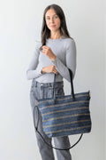 Vintage Floral Print Tote / Shoulder Bag