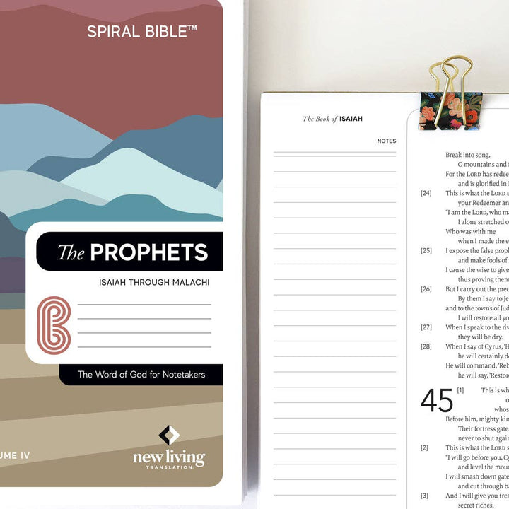 Spiral Bible™ - NLT - Isaiah - Malachi - The Prophets - Premium Bible from Spiral Bible - Just $42.95! Shop now at Pat's Monograms