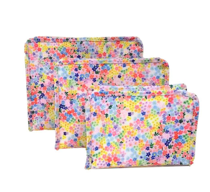 ROADIE LARGE Zip Pouch - MEADOW FLORAL - Premium Cosmetic Bag from TRVL Design - Just $32! Shop now at Pat's Monograms
