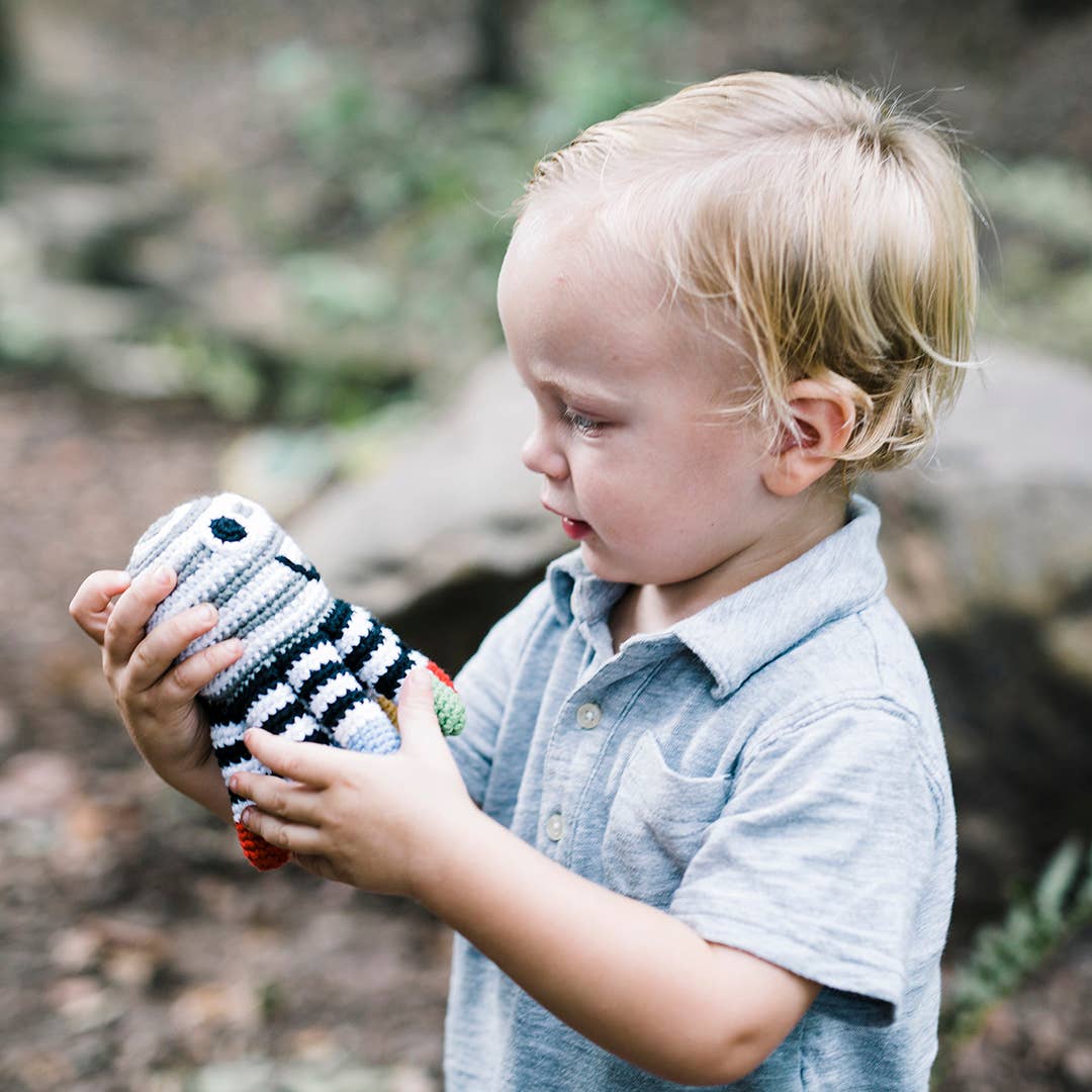 Plush Ocean Toy -  Black and White Octopus - Premium Baby Toys & Activity Equipment from Pebble - Just $18.95! Shop now at Pat's Monograms