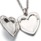 Olivia - Plain Medium Heart Locket and Chain — Little Star Jewelery