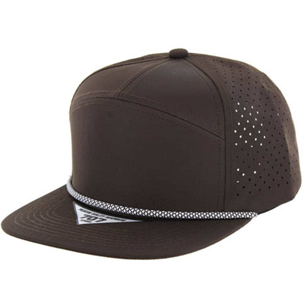 BLANK 7 PANEL HYDRO WITH ROPE SNAPBACK CAP - Premium hat from Zion Brand - Just $14! Shop now at Pat's Monograms