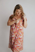 Wild Child Maternity Mommy Labor and Delivery/ Nursing Gown — Three Little Tots Maternity Clothing
