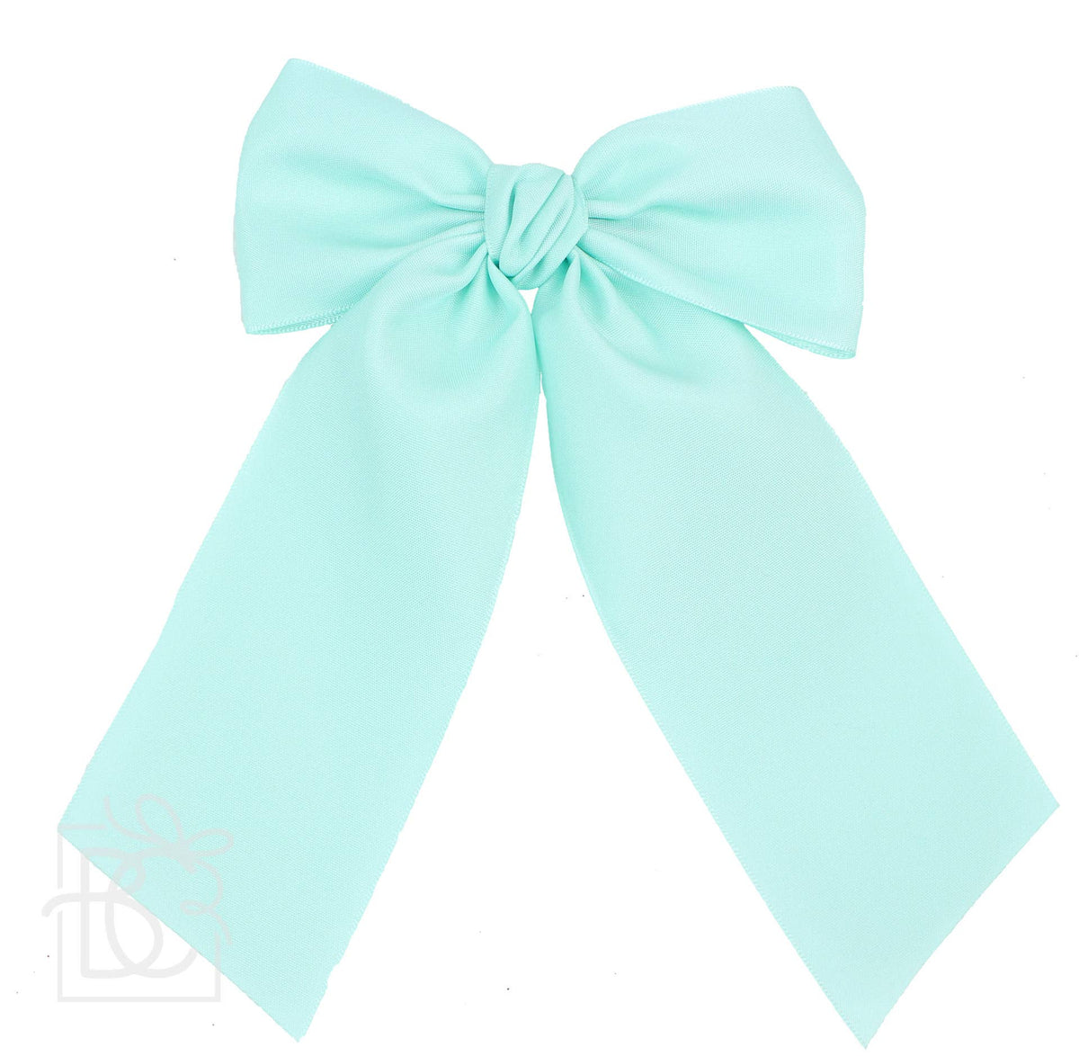 Matte Satin Longtail Hair Bow with Euro Knot — Beyond Creations, LLC Hairbows