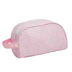 Gingham Traveler Bag — Mint Cosmetic Bag