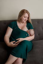 Forest Maternity Mommy Labor and Delivery/ Nursing Gown — Three Little Tots Maternity Clothing