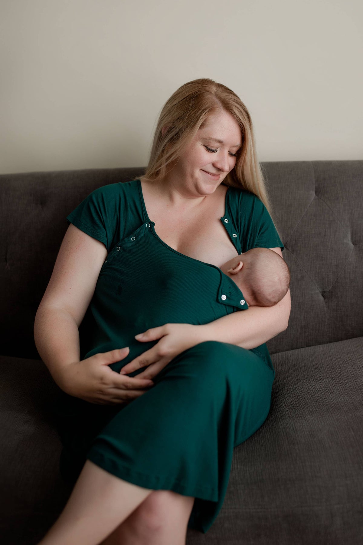 Forest Maternity Mommy Labor and Delivery/ Nursing Gown — Three Little Tots Maternity Clothing