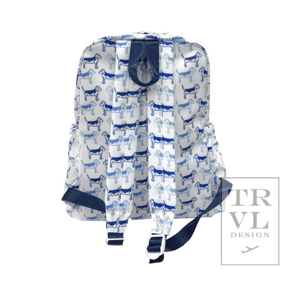 Backpacker - Backpack Puppy Love Blue - Premium Backpack from TRVL Design - Just $62.95! Shop now at Pat's Monograms