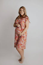 Wild Child Maternity Mommy Labor and Delivery/ Nursing Gown — Three Little Tots Maternity Clothing