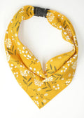 Mustard Floral Scarf — Dog Collar World Pet Accessories