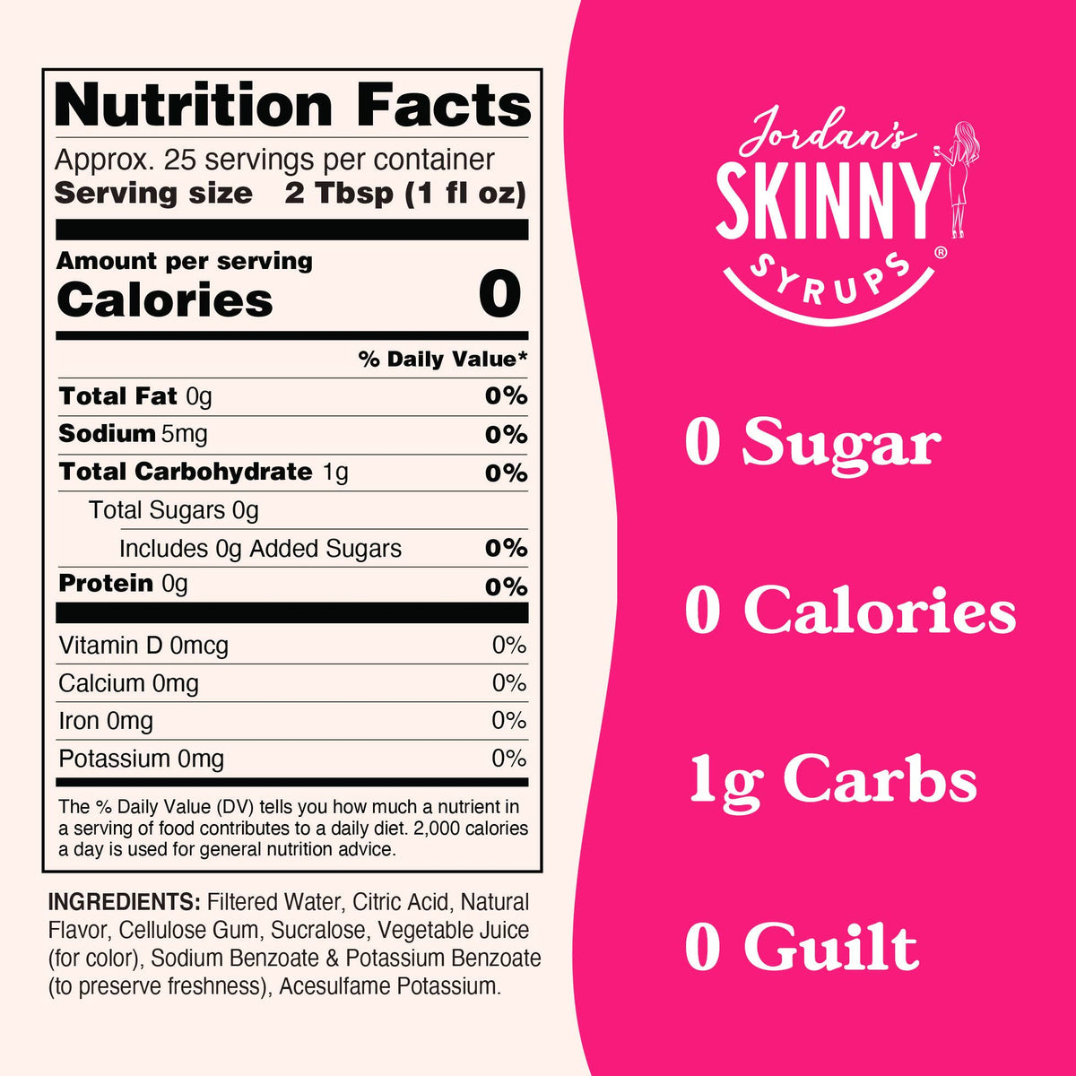 Sugar Free Sour Love Potion™ Syrup — Jordan's Skinny Mixes drink mix