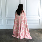 Pink Bolt Smile Blanket — Living Royal