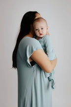Blue Bird Maternity Mommy Labor and Delivery/ Nursing Gown — Three Little Tots Maternity Clothing