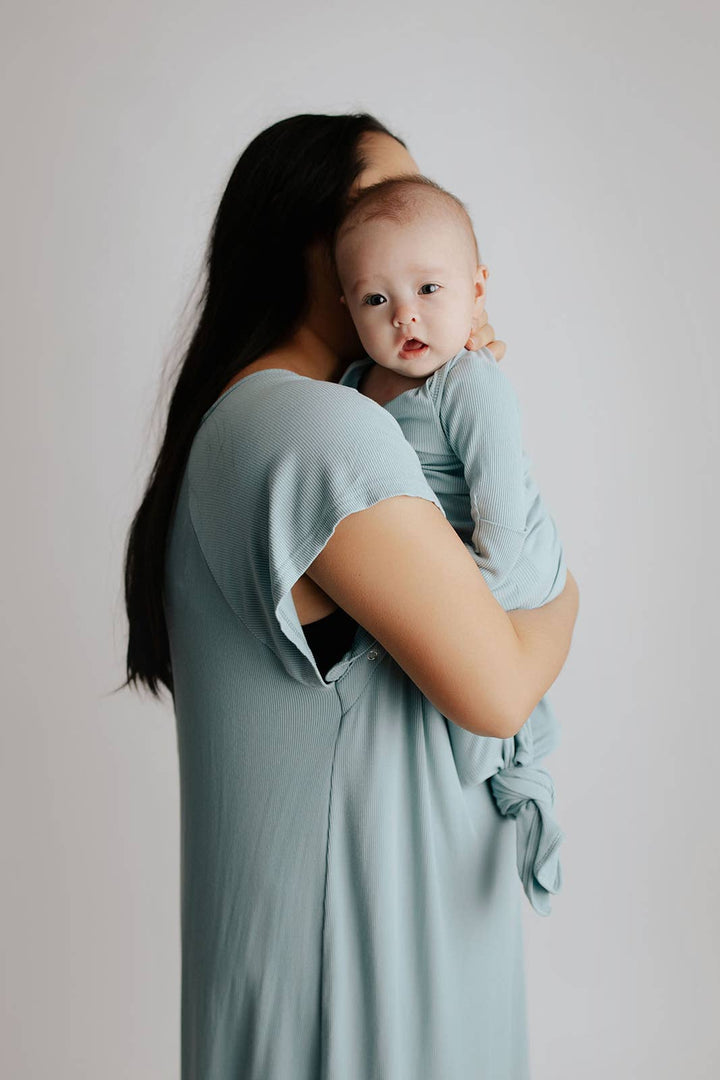 Blue Bird Maternity Mommy Labor and Delivery/ Nursing Gown - Premium Maternity Clothing from Three Little Tots - Just $36.95! Shop now at Pat's Monograms