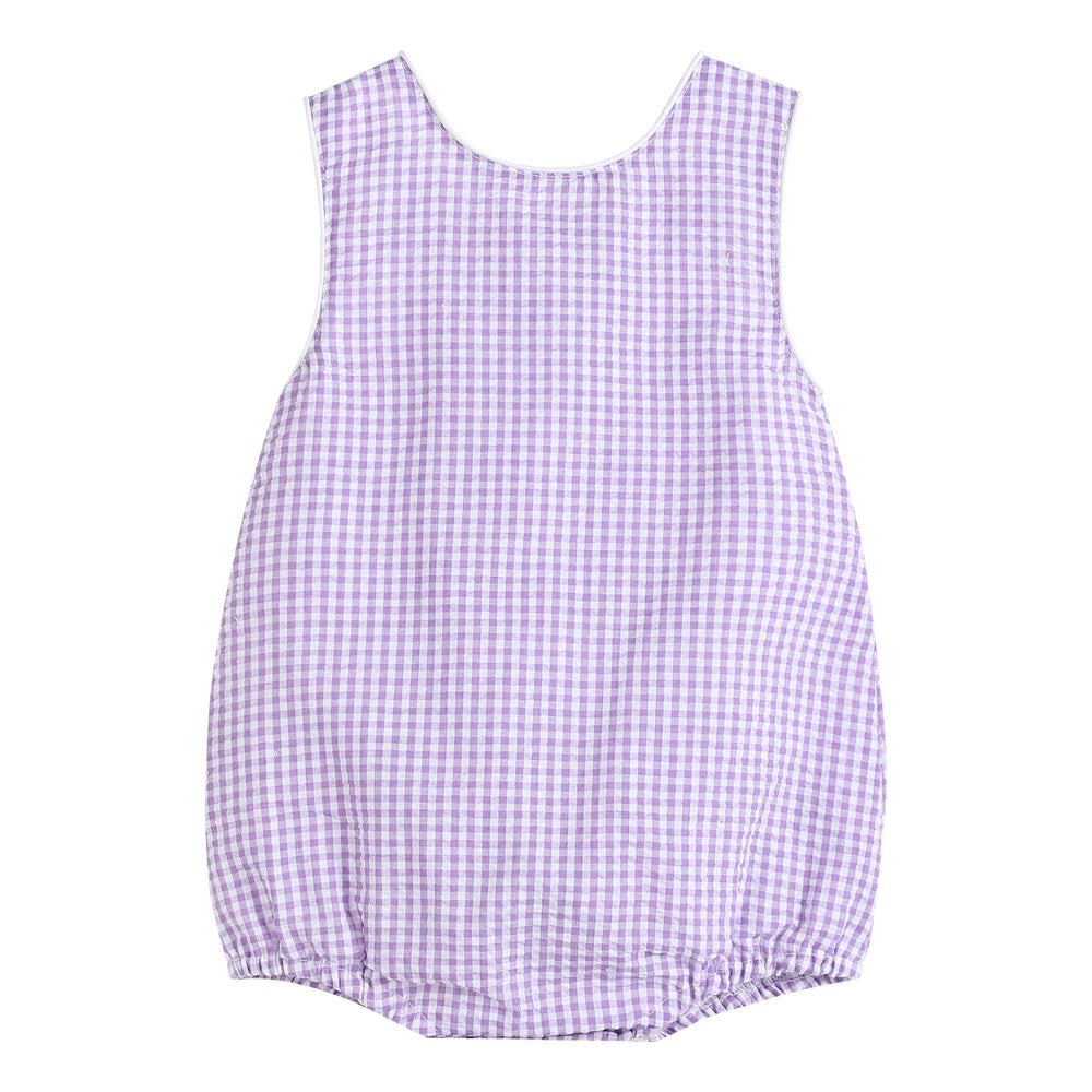 Classic Purple Gingham Baby Bubble Romper - Premium Baby & Toddler Outfits from Lil Cactus - Just $28.95! Shop now at Pat's Monograms