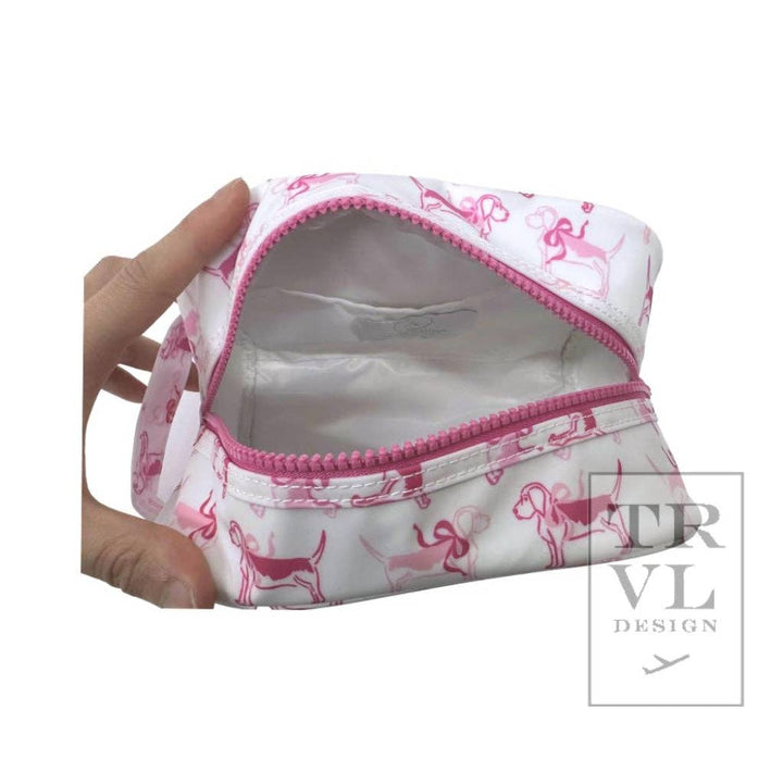 Stow It - Puppy Love Pink Dopp Kit Bag - Premium Cosmetic Bag from TRVL Design - Just $29.95! Shop now at Pat's Monograms