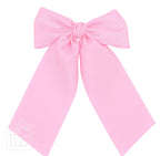 Matte Satin Longtail Hair Bow with Euro Knot — Beyond Creations, LLC Hairbows