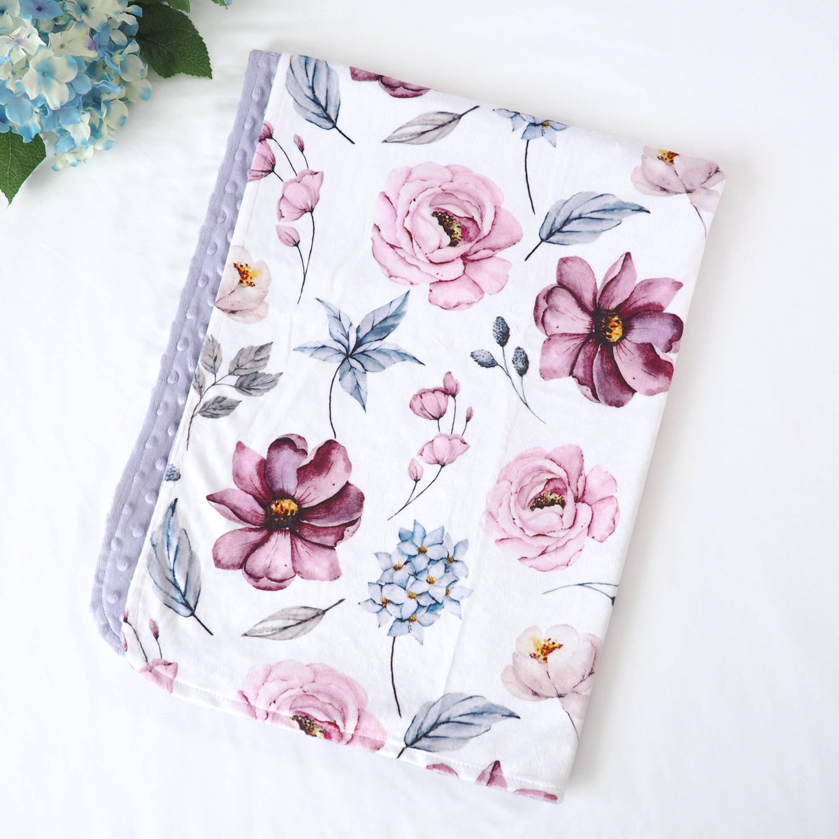 Baby & Toddler Minky Blanket - Vintage Floral — Honey Lemonade Baby Accessories