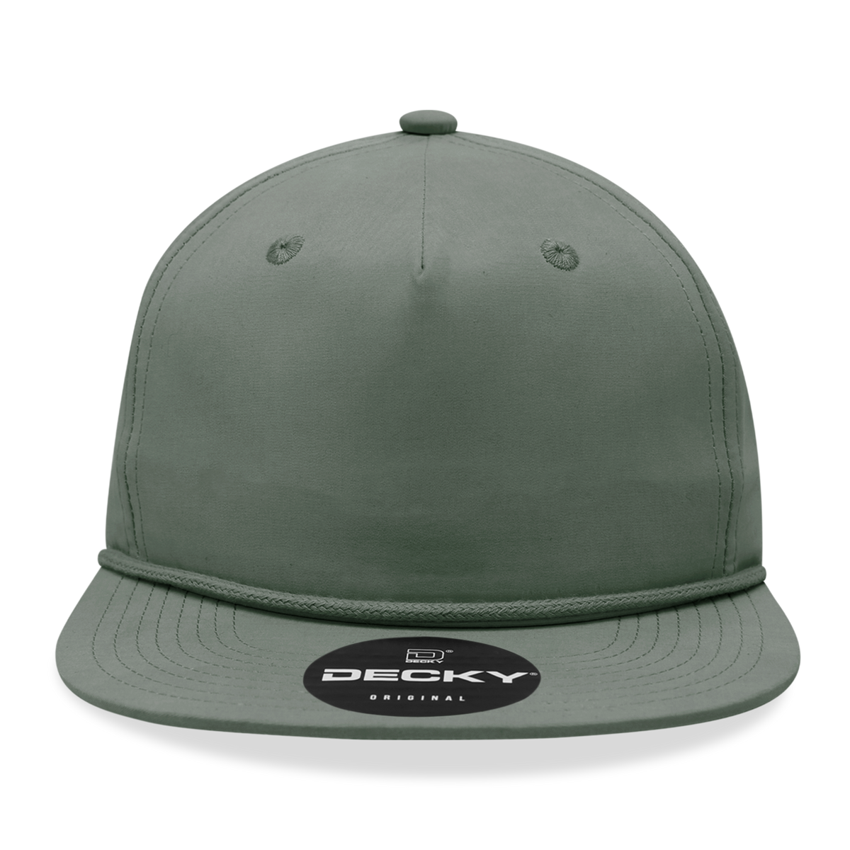 Decky 6032 Classic Rope Cap, 5 Panel Flat Bill Hat, Snapback — The Park Wholesale Caps